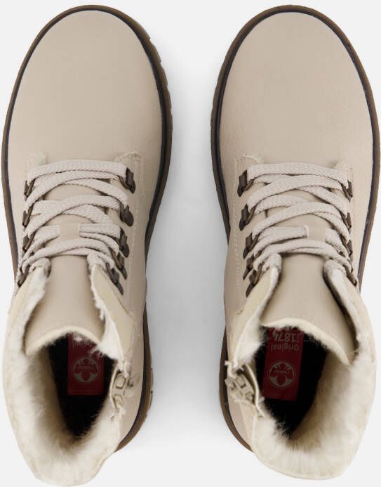 Rieker Veterboots beige Synthetisch