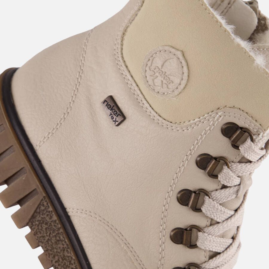 Rieker Veterboots beige Synthetisch