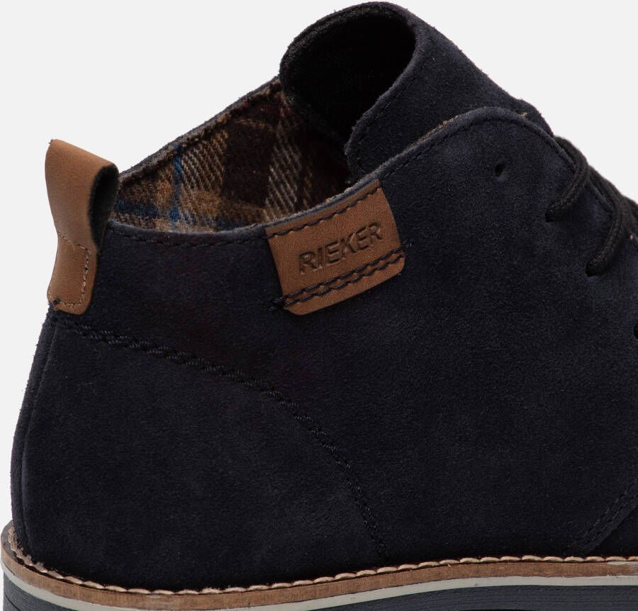 Rieker Veterboots blauw Synthetisch