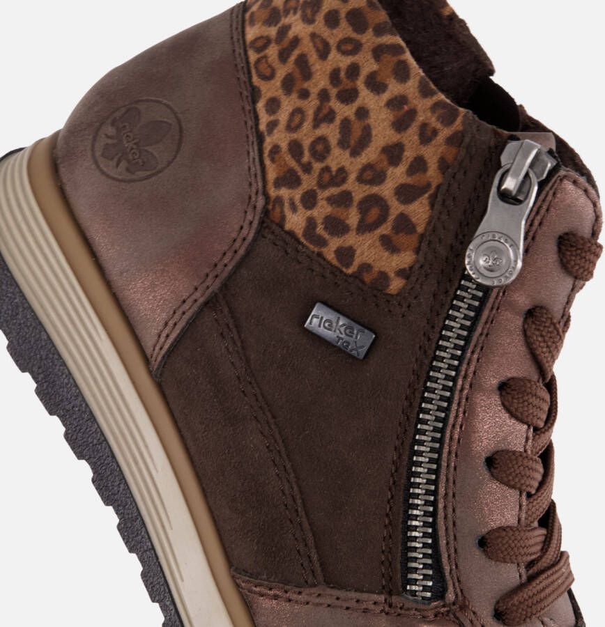 Rieker Veterboots bruin Synthetisch