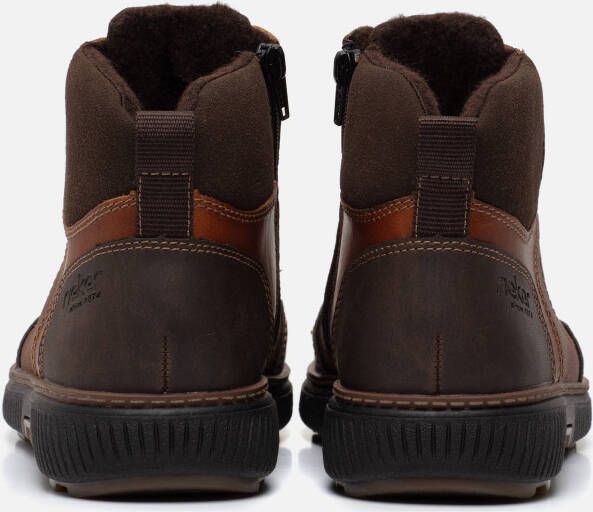 Rieker Veterboots cognac Leer