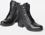 Rieker gevoerde nubuck veterboots bordeauxrood - Thumbnail 8