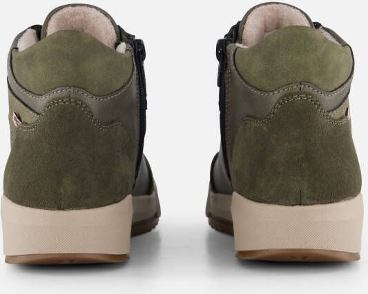 Rieker Veterboots groen Synthetisch