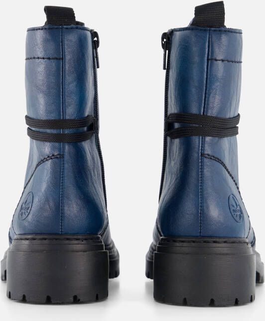 Rieker Veterboots blauw Synthetisch
