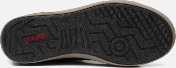 Rieker Veterboots zwart Suede