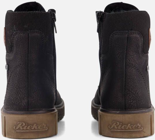 Rieker Veterboots zwart Synthetisch