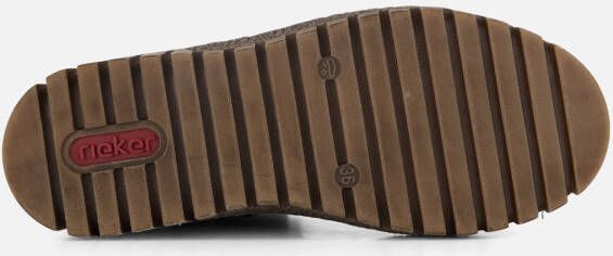 Rieker Veterboots zwart Synthetisch