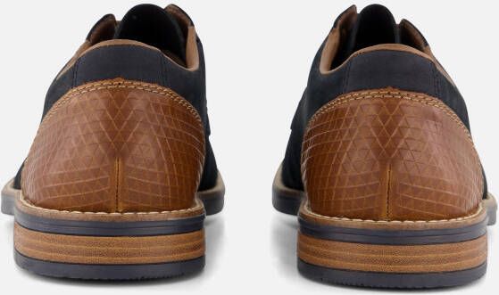 Rieker Veterschoenen blauw Leer