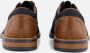 Rieker Blauwe Leren Veterschoenen met Cognac Accents Blue Heren - Thumbnail 4