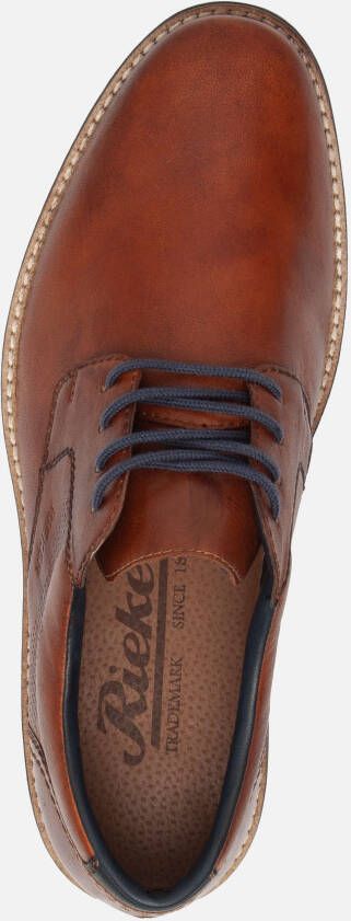 Rieker Veterschoenen cognac Leer