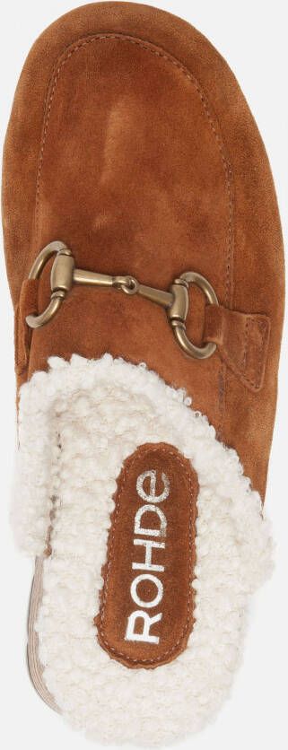 Rohde Pantoffels Cognac Synthetisch