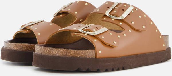 Scholl Beatriz Studs Sandalen cognac Leer