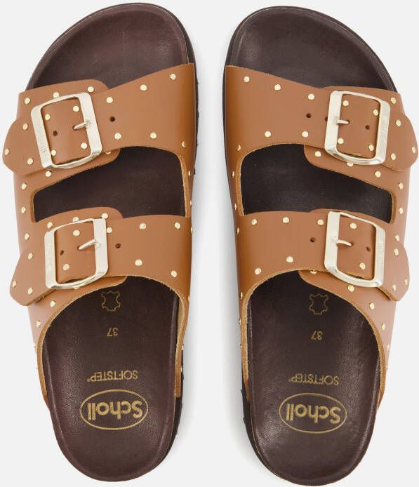 Scholl Beatriz Studs Sandalen cognac Leer