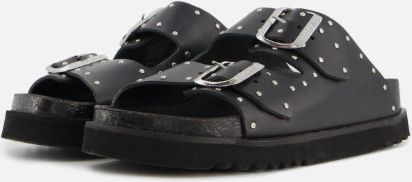 Scholl Beatriz Studs Sandalen zwart Leer