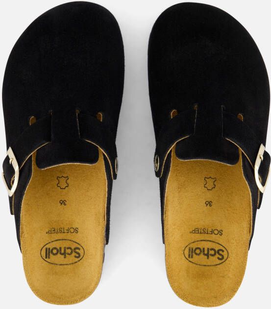 Scholl Fae Sandalen zwart Suede