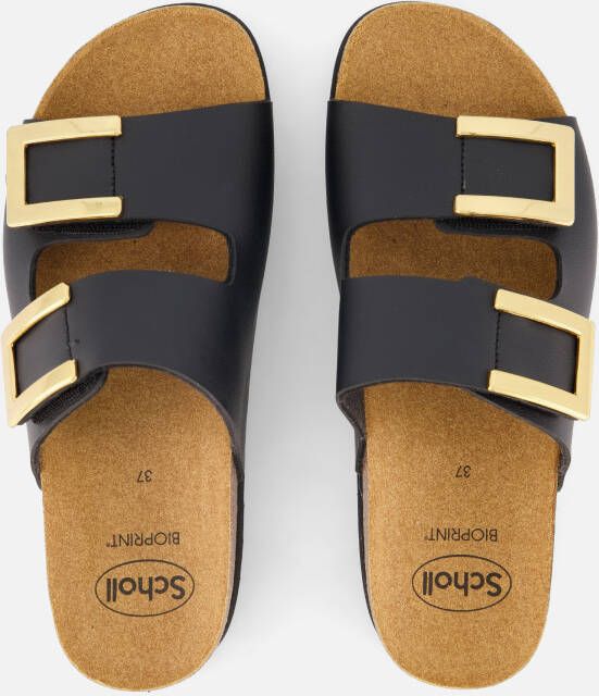 Scholl Monterey Slippers zwart Synthetisch