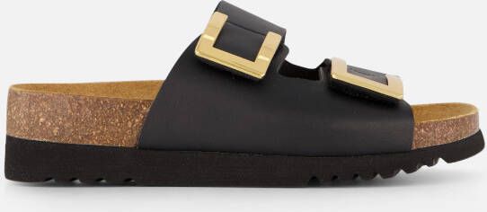 Scholl Monterey Slippers zwart Synthetisch