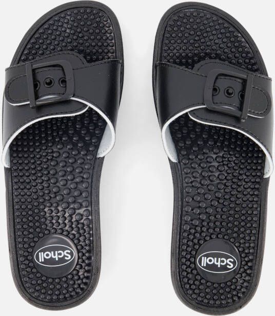 Scholl New Massage Slippers zwart Synthetisch