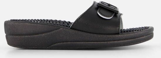 Scholl New Massage Slippers zwart Synthetisch
