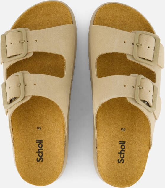 Scholl Noelle Chunky Slippers beige Suede