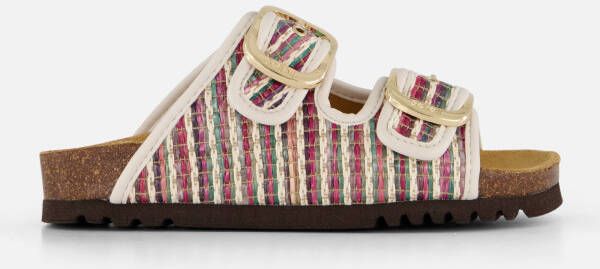 Scholl Noelle Raffia Slippers bruin Synthetisch