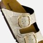 Scholl Noelle Raffia Sandalen goud Leer Dames - Thumbnail 16