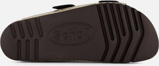 Scholl Noelle Raffia Slippers goud Leer