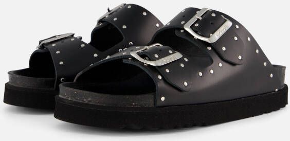 Scholl Noelle Raffia Sandalen blauw Synthetisch