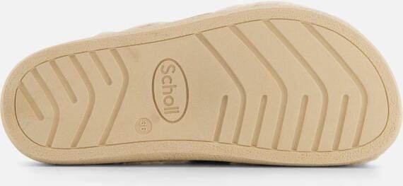 Scholl Pantoffels beige Imitatiebont