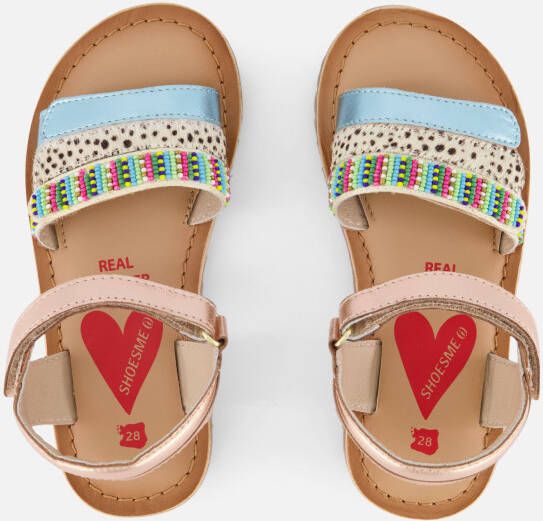 Shoesme Animal Sandalen roze Leer