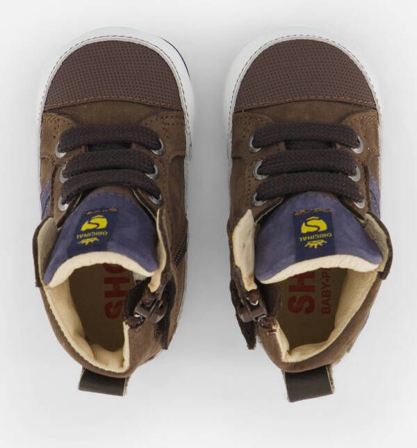 Shoesme Babyschoenen groen Leer