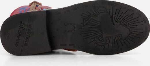Shoesme Cowboylaarzen rood Leer