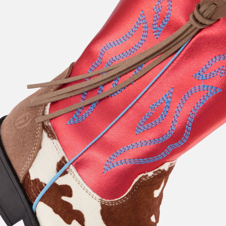 Shoesme Cowboylaarzen rood Leer