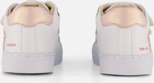 Shoesme Glitter Sneakers wit Leer