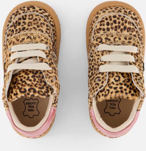 Shoesme Leopard Babyschoenen cognac Suede
