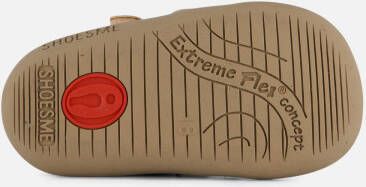 Shoesme leren lopen schoenen met velcro goud