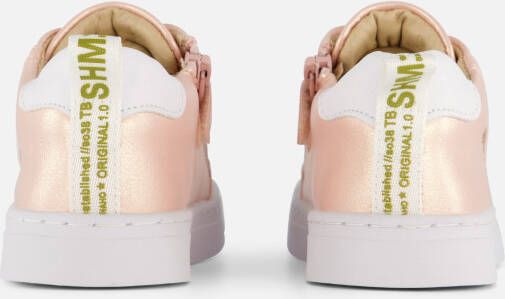 Shoesme Metallic Sneakers roze Leer