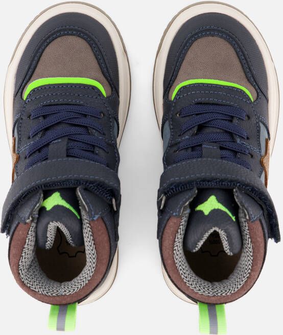 Shoesme New Outsole Sneakers blauw Leer