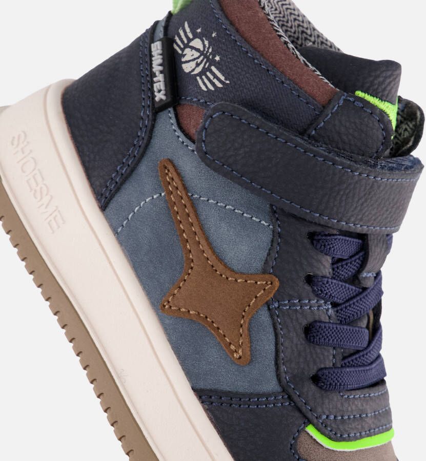 Shoesme New Outsole Sneakers blauw Leer