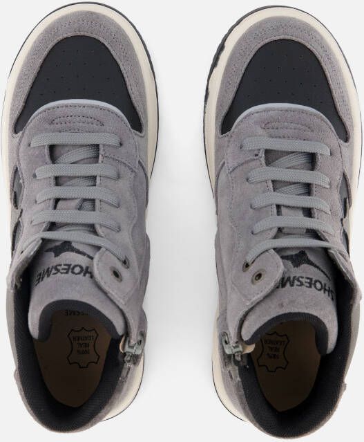Shoesme New Outsole Sneakers grijs Suede