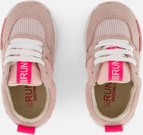 Shoesme Run Flex Sneakers roze Leer