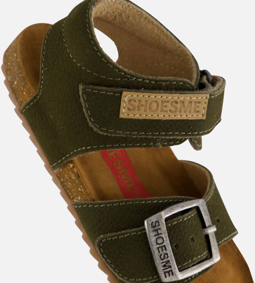 Shoesme Sandalen groen Leer