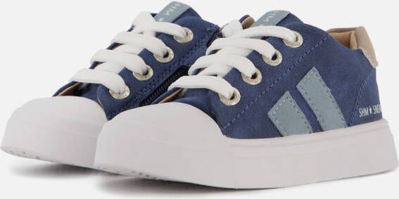 Shoesme Sneakers blauw Leer