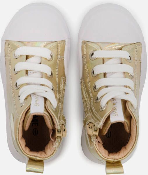 Shoesme Sneakers goud Leer