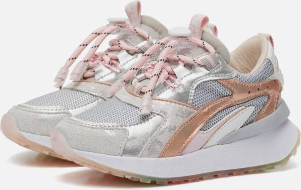 Barst! Sneakers zilver Leer