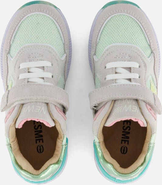 Shoesme Trainer Sneakers groen Leer