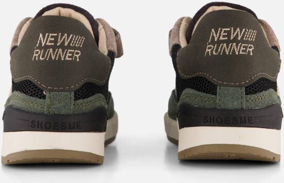 Shoesme Trainer Sneakers groen Leer