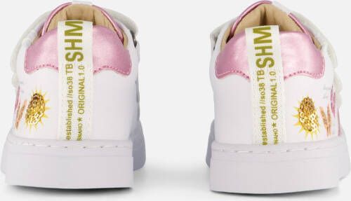 Shoesme Vlinder Sneakers wit Leer