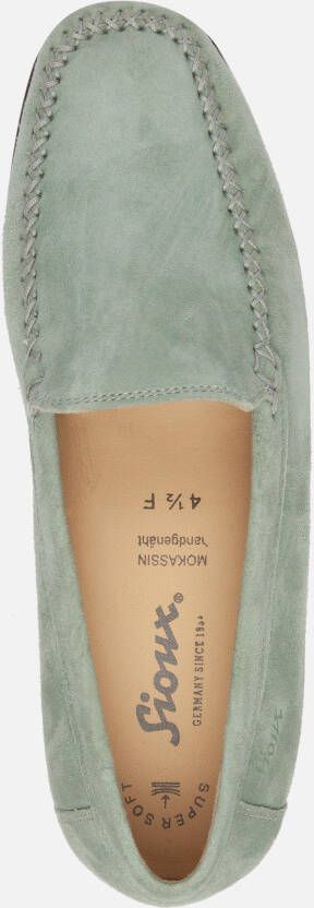 Sioux Campina loafers groen Suede
