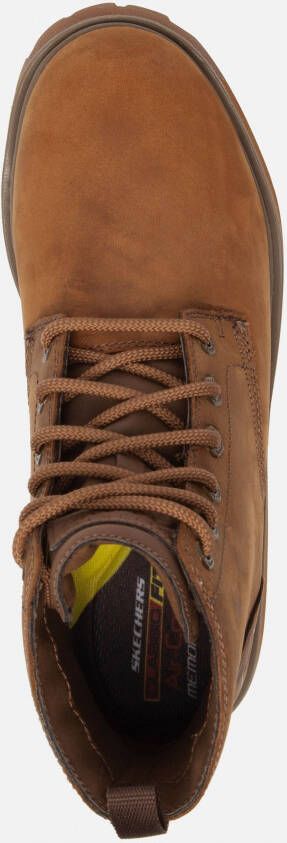 Skechers Alley Cats Talgen veterboots bruin Leer